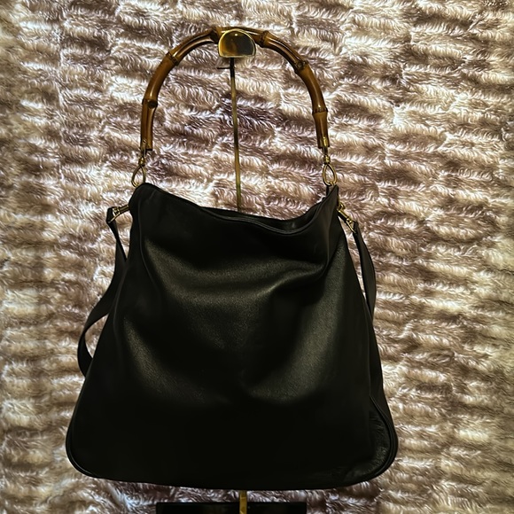 Gucci Bags Authentic Gucci Vintage Diana Bag With Bamboo Handle And Crossbody Strap Poshmark